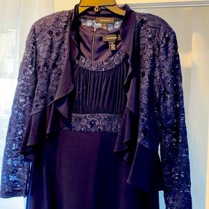RM Richards 2pc, formal Navy dress with jacket